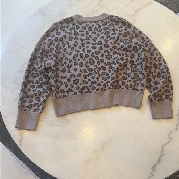 NWOT MONROW Leopard Print Women's CARDIGAN - Picture 7 of 11